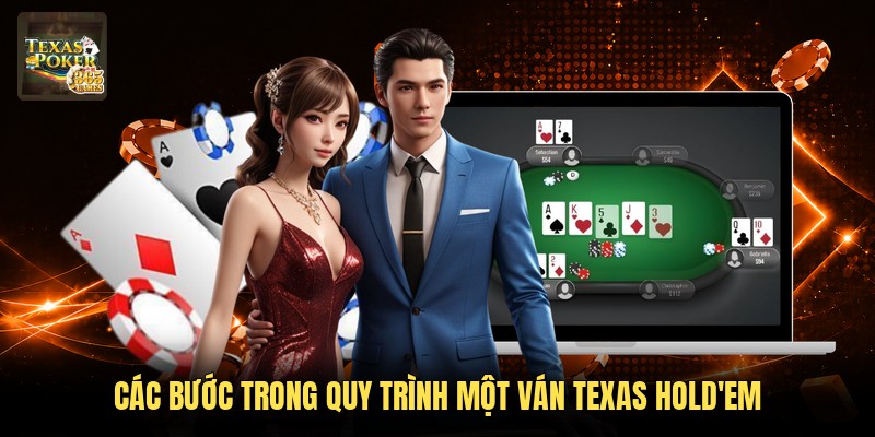 Các bước trong quy trình một ván Texas Hold'em