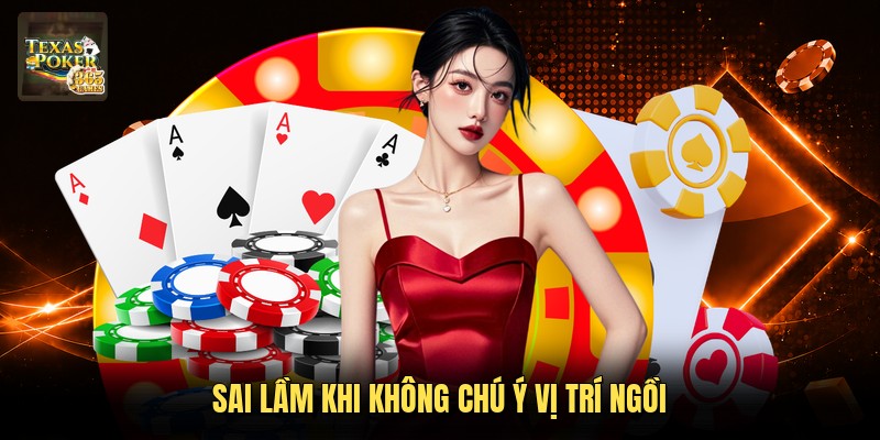 Sai lầm khi không chú ý vị trí ngồi